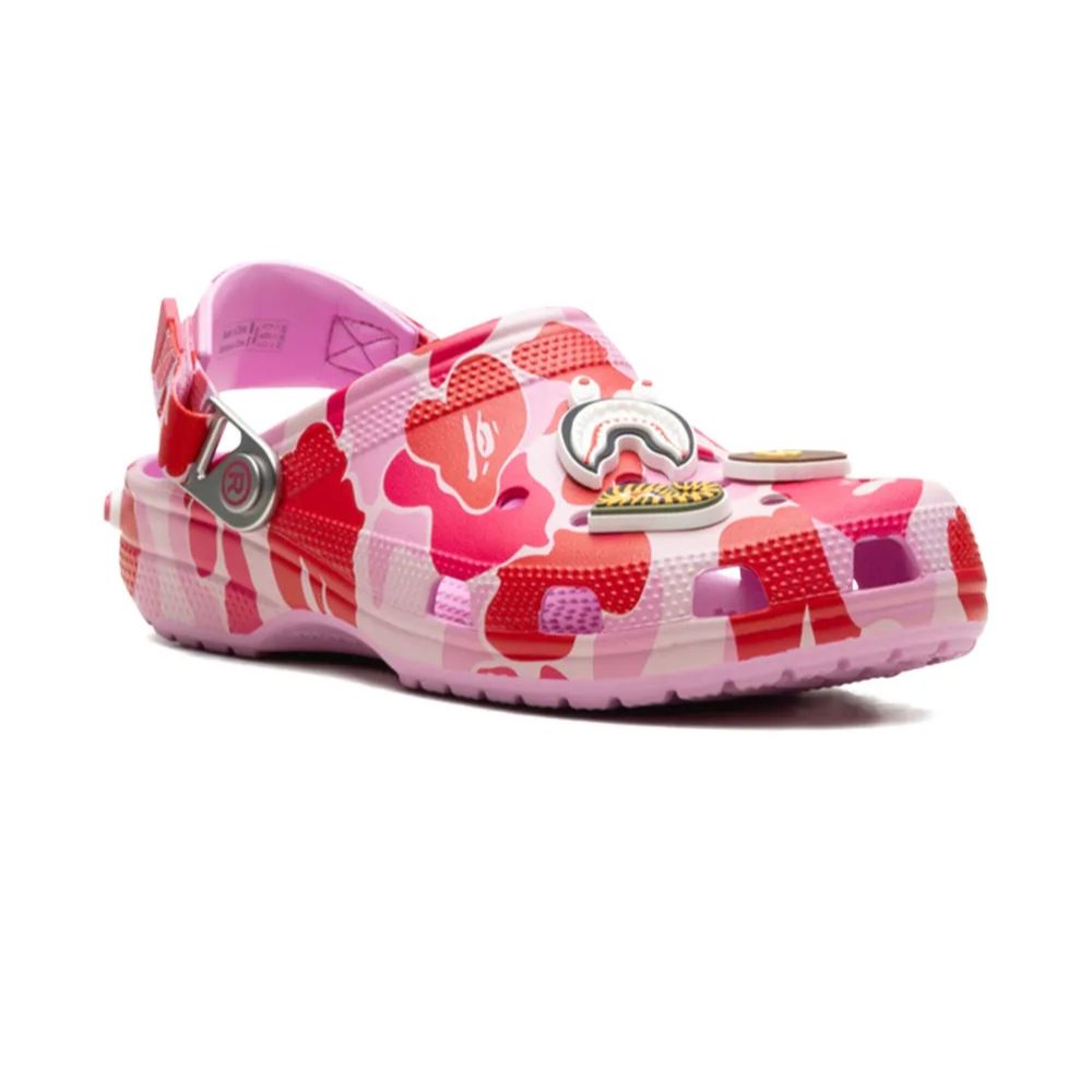 تصویر کراکس bapeصورتی crocs bape black